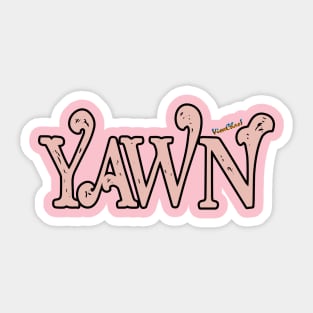 Yawn Sticker